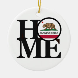 ZUHAUSE Boulder Creek CA Keramik Ornament