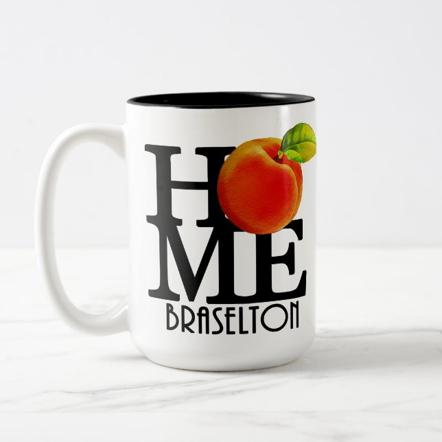 ZUHAUSE Braselton Georgia 15oz Zweifarbige Tasse (Links)