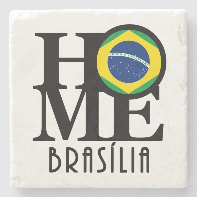 ZUHAUSE Brasília Steinuntersetzer (Vorderseite)