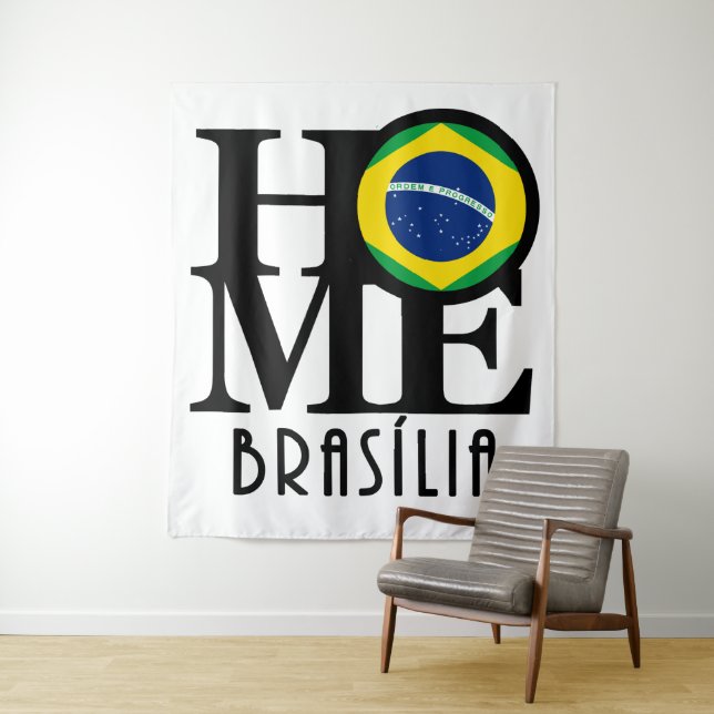 ZUHAUSE Brasilia Wandteppich (Beispiel)