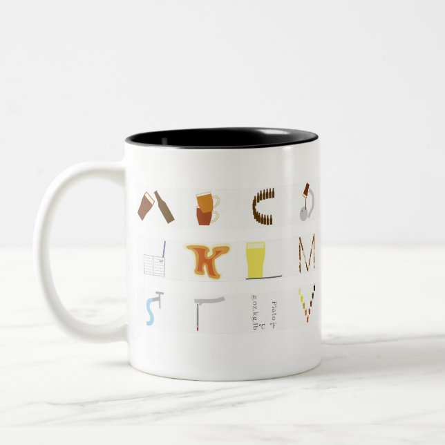 Zuhause-BrauereiTasse Zweifarbige Tasse (Links)