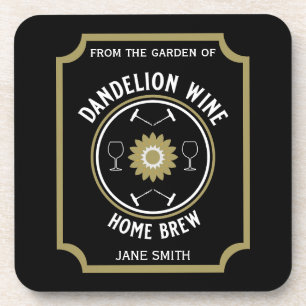 Zuhause Braut Dandelion Wine Custom Getränkeuntersetzer