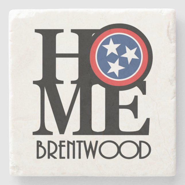 ZUHAUSE Brentwood TN Steinuntersetzer (Vorderseite)