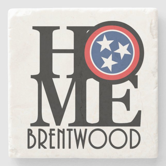 ZUHAUSE Brentwood TN Steinuntersetzer (Vorderseite)