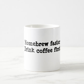Zuhause Brew schneller. Getränkkaffee erster Kaffeetasse