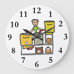 Zuhause Brewing Große Wanduhr