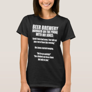 Zuhause Brewing Microbrew House Bierbrauerei T-Shirt