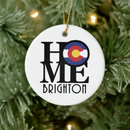 ZUHAUSE Brighton Colorado Keramik Ornament