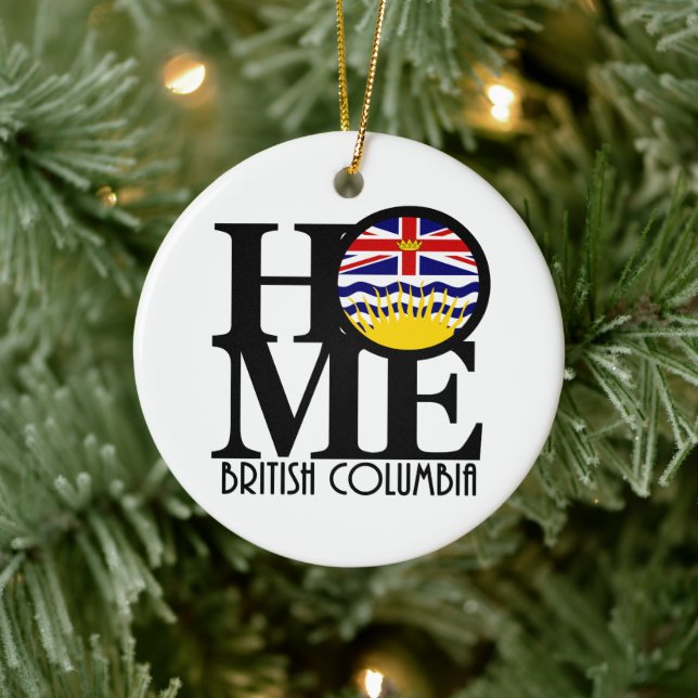 ZUHAUSE British Columbia Keramik Ornament (Baum)