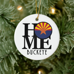 ZUHAUSE Buckeye Arizona Keramik Ornament