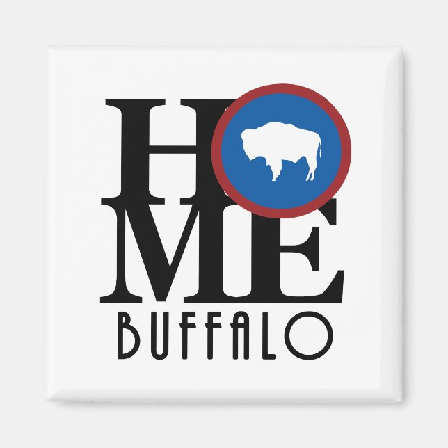 ZUHAUSE Buffalo Magnet (Vorne)