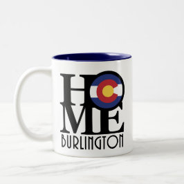 ZUHAUSE Burlington Colorado 11oz Zweifarbige Tasse