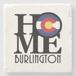 ZUHAUSE Burlington Colorado Steinuntersetzer