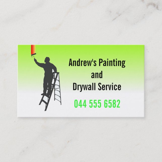 Zuhause Business Custom Colorful Painting Service Visitenkarte (Vorderseite)