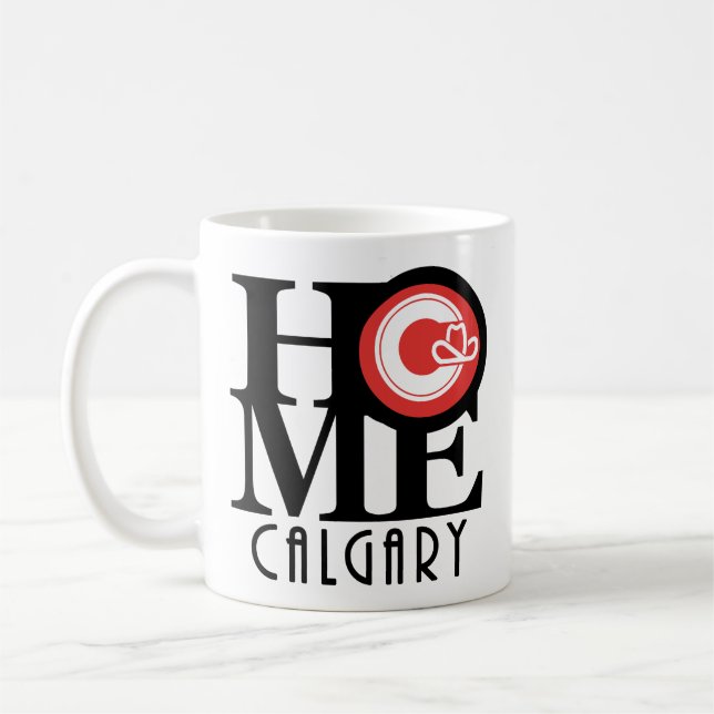 ZUHAUSE Calgary 11oz (Stadtflagge) Kaffeetasse (Links)