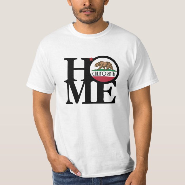 ZUHAUSE California (Frontabdruck) T-Shirt (Vorderseite)