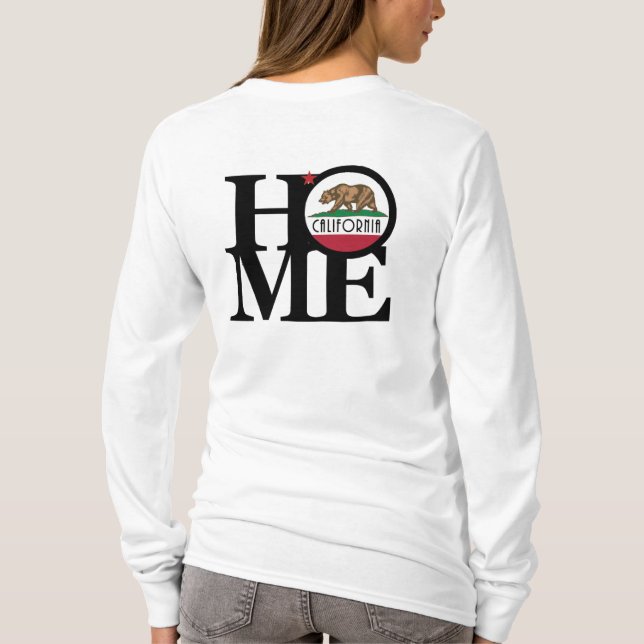 ZUHAUSE California (Rückseite) T-Shirt (Rückseite)