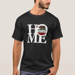 ZUHAUSE California (weißer Text), Vordergrunddruck T-Shirt