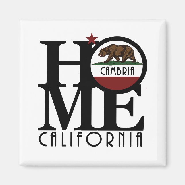 ZUHAUSE Cambria California Magnet (Vorne)