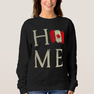 Zuhause Canada Day Maple Proud kanadische Flagge K Sweatshirt