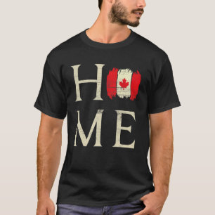 Zuhause Canada Day Maple Proud kanadische Flagge K T-Shirt