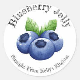 Zuhause Canning Business Blueberry Jelly Food Labe Runder Aufkleber