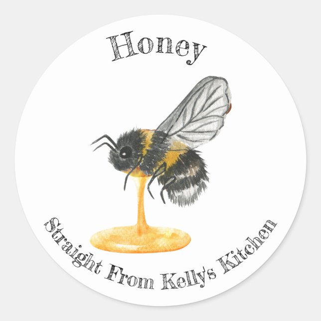 Zuhause Canning Business Honey Food Label Runder Aufkleber (Vorderseite)