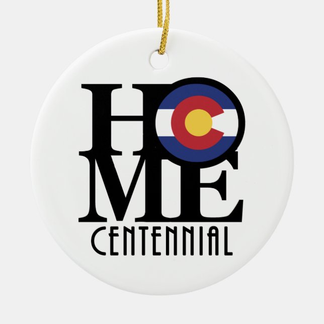 ZUHAUSE Centennial Colorado Keramik Ornament (Vorne)