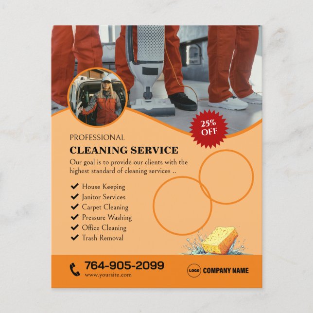 Zuhause Clearing Services Flyer (Vorne)