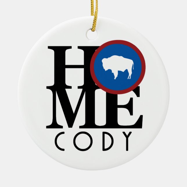 ZUHAUSE Cody Wyoming Keramik Ornament (Vorne)