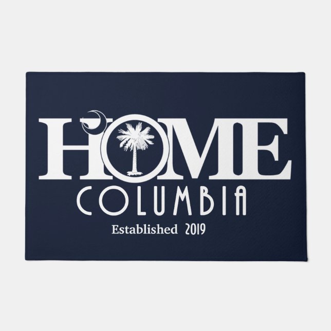 ZUHAUSE Columbia SC (benutzerdefiniertes festes Ja Fußmatte (Vorderseite)