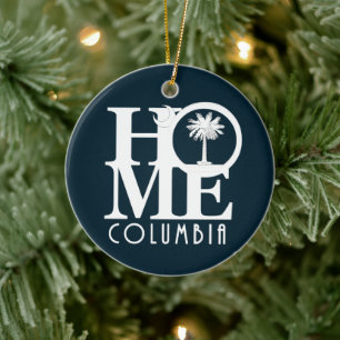 ZUHAUSE Columbia South Carolina Keramik Ornament