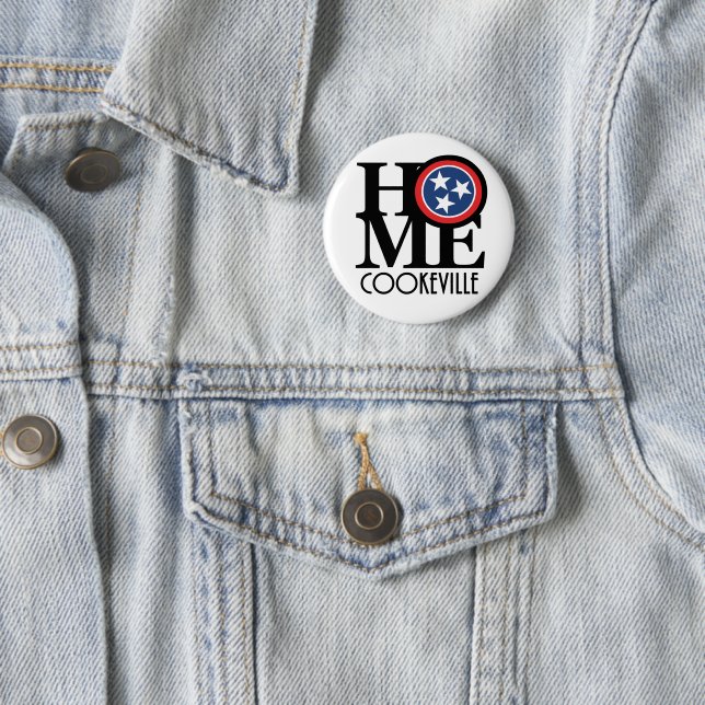 ZUHAUSE Cookeville Tennessee Button (Beispiel)