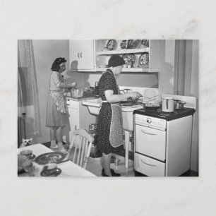Zuhause Cooking: 1942 Postkarte