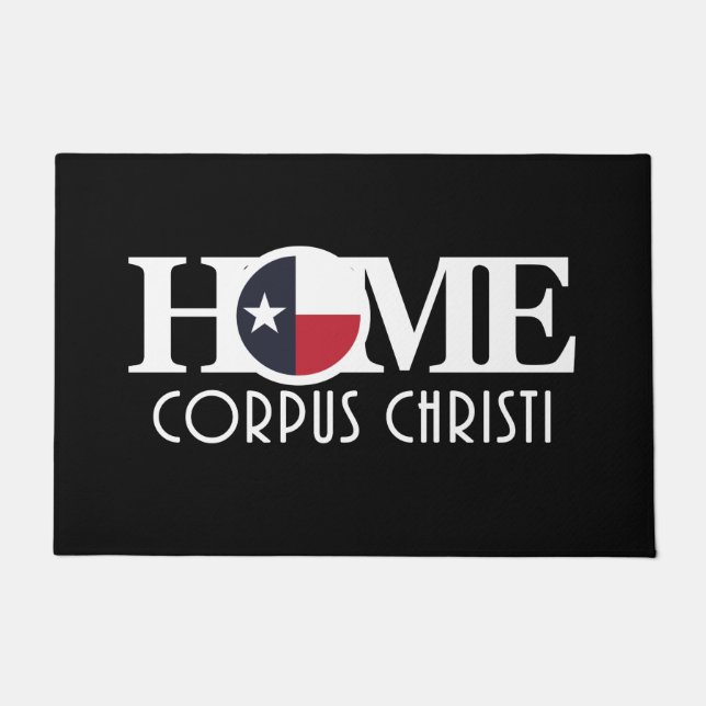ZUHAUSE Corpus Christi Texas Fußmatte (Vorderseite)