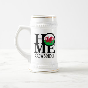 ZUHAUSE Cowbridge Wales Bierglas