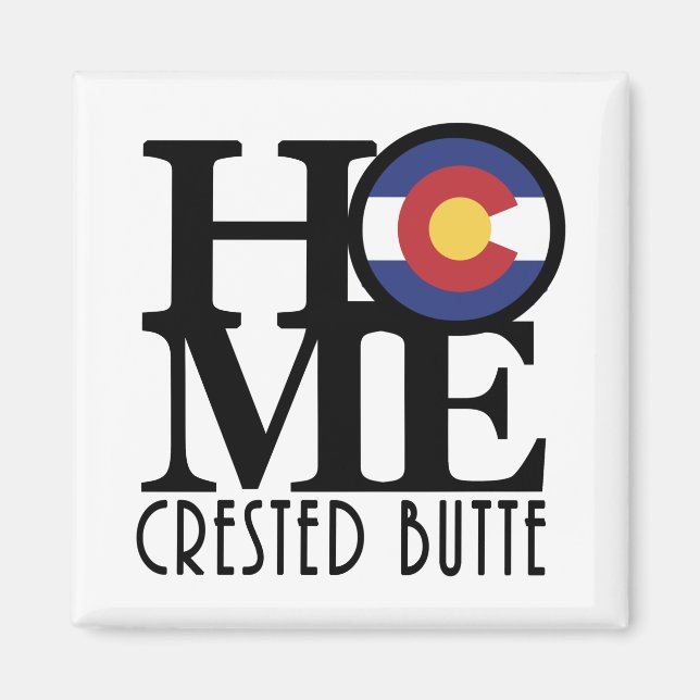 ZUHAUSE Crested Butte Colorado Magnet (Vorne)