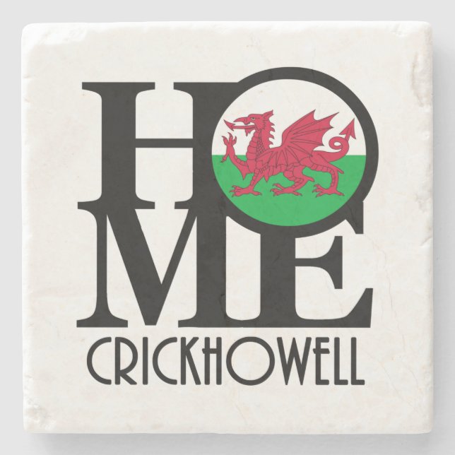 Zuhause Crickhowell, Wales Steinuntersetzer (Vorderseite)