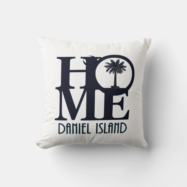 ZUHAUSE Daniel Island South Carolina Kissen (Vorderseite)