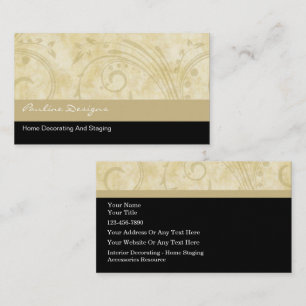 Zuhause Decorator Business Cards Visitenkarte