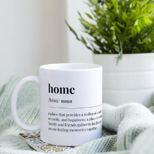 Zuhause-Definition Kaffeetasse