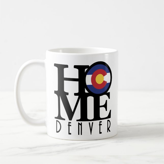 ZUHAUSE Denver Colorado 11oz Kaffeetasse (Links)