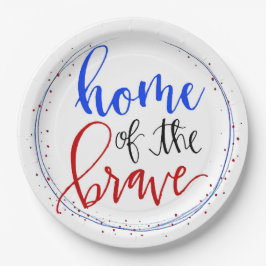 Zuhause der Brave Pappteller