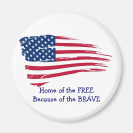 Zuhause der Freien Flagge Magnet