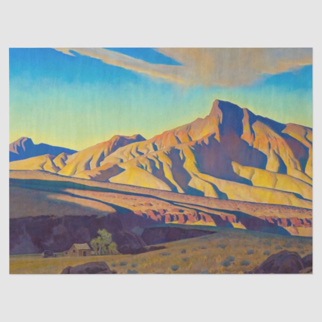 Zuhause der Ratte der Wüste von Maynard Dixon Seidenpapier (Vorderseite)