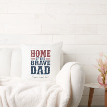 Zuhause der Tapferen Papa Kissen – Lustiges Sofa-G