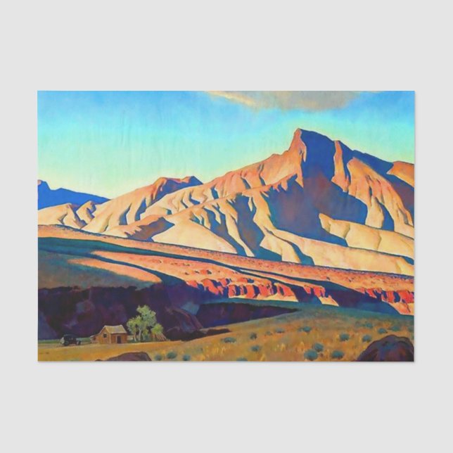 "Zuhause der Wüstenrat" von Maynard Dixon Seidenpapier (Vorderseite)