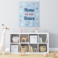 Zuhause des Brave Blue 4. Juli Tapestry