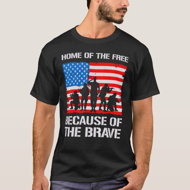 Zuhause des Freien wegen der tapferen 4 T-Shirt (Vorderseite)
