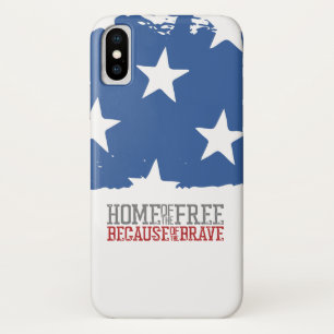 Zuhause des freien wegen der tapferen Flagge der U Case-Mate iPhone Hülle